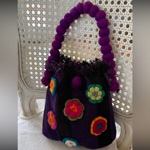 Purple Floral Mini Bag